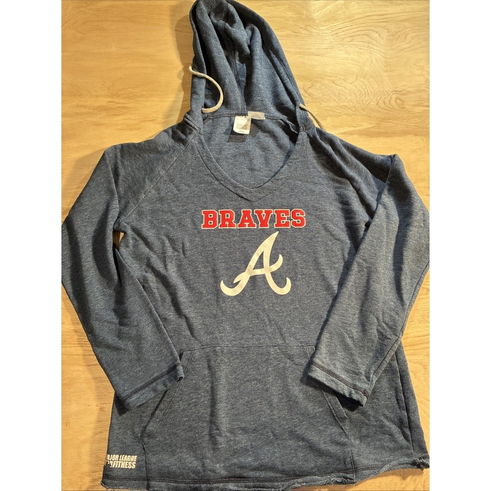 NEW‎ Atlanta Braves Concepts Sport Womens Hoodie Major League Fitness Large